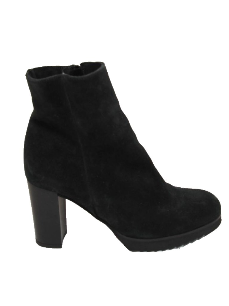 New! La Canadienne Myranda Weatherproof Suede Bootie Black 8.5 Dd203a